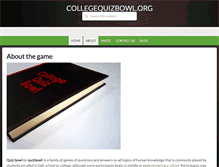 Tablet Screenshot of collegequizbowl.org